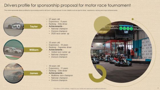 Sponsorship Proposal For Motor Race Tournament Ppt PowerPoint Presentation Complete Deck With Slides