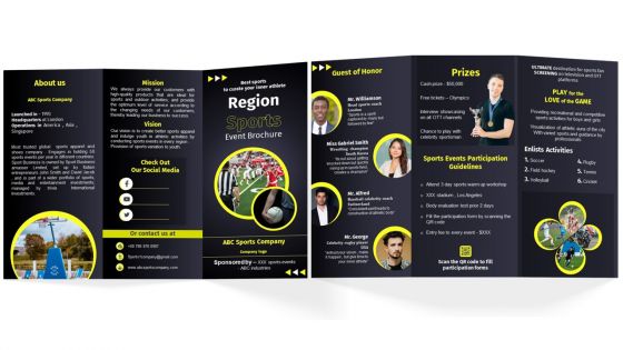 Sports Event Brochure Trifold Sports Event Brochure Trifold
