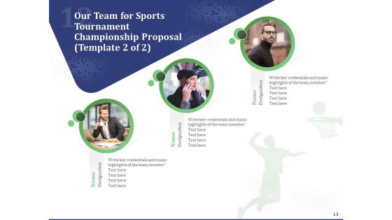 Sports Tournament Championship Proposal Ppt PowerPoint Presentation Complete Deck With Slides