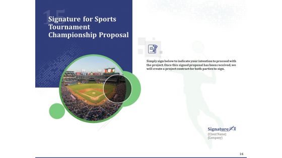 Sports Tournament Championship Proposal Ppt PowerPoint Presentation Complete Deck With Slides