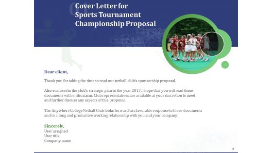 Sports Tournament Championship Proposal Ppt PowerPoint Presentation Complete Deck With Slides
