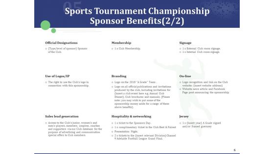 Sports Tournament Championship Proposal Ppt PowerPoint Presentation Complete Deck With Slides