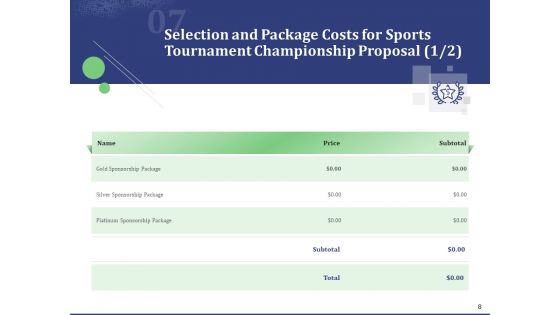 Sports Tournament Championship Proposal Ppt PowerPoint Presentation Complete Deck With Slides