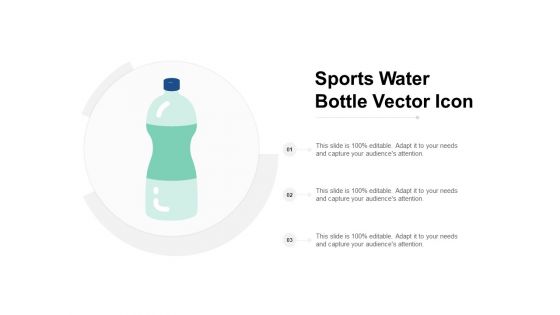 Sports Water Bottle Vector Icon Ppt Powerpoint Presentation Styles Mockup