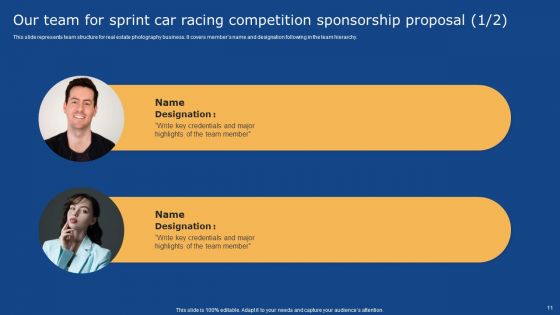 Sprint Car Racing Competition Sponsorship Proposal Ppt PowerPoint Presentation Complete Deck With Slides