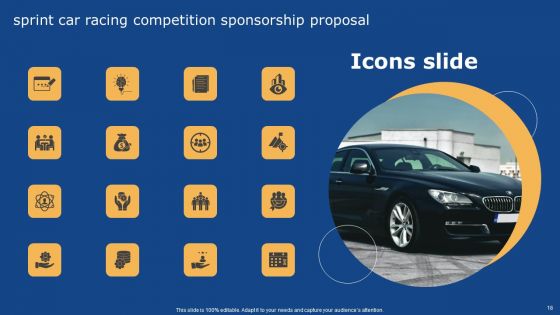 Sprint Car Racing Competition Sponsorship Proposal Ppt PowerPoint Presentation Complete Deck With Slides