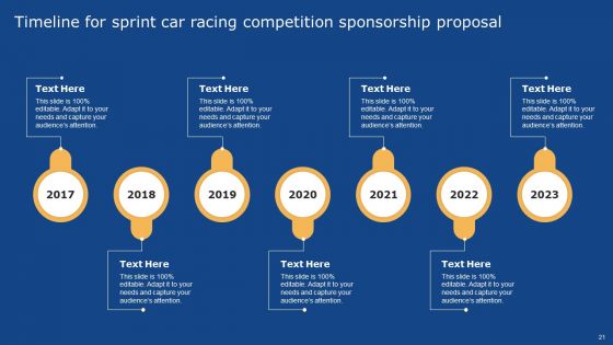 Sprint Car Racing Competition Sponsorship Proposal Ppt PowerPoint Presentation Complete Deck With Slides
