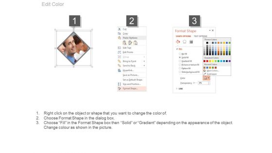 Square Diagram Of Our Team Powerpoint Slides