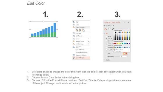 Stacked Column Chart Free PowerPoint Template