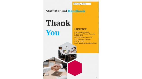 Staff Manual Handbook