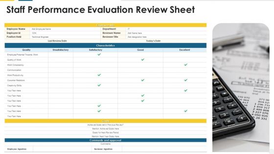 Staff Performance Evaluation Review Sheet Guidelines PDF Staff Performance Evaluation Review Sheet Guidelines PDF