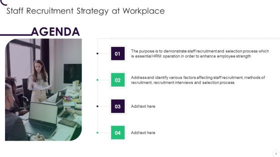 Staff Recruitment Strategy At Workplace Ppt PowerPoint Presentation Complete With Slides