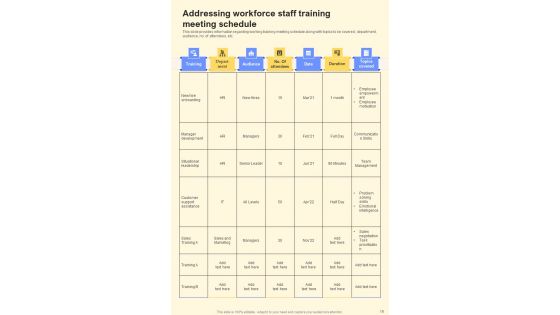 Staff Training Playbook Template