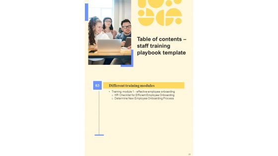 Staff Training Playbook Template