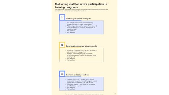 Staff Training Playbook Template
