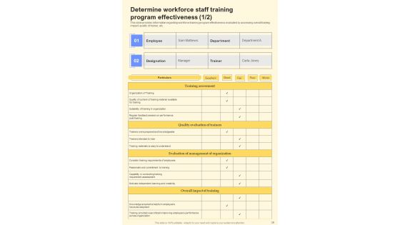 Staff Training Playbook Template