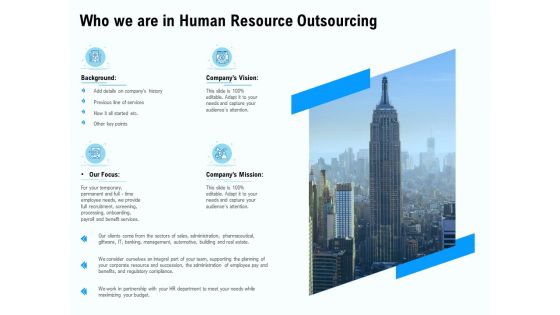 Staffing Offshoring Proposal Who We Are In Human Resource Outsourcing Inspiration PDF Staffing Offshoring Proposal Who We Are In Human Resource Outsourcing Inspiration PDF