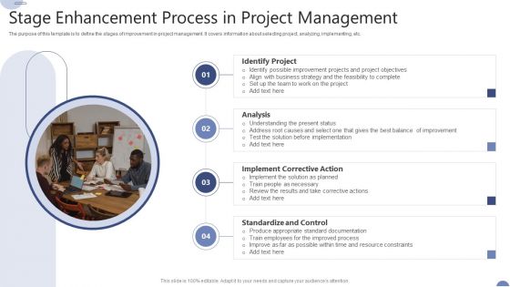 Stage Enhancement Process In Project Management Ppt Inspiration Maker PDF Stage Enhancement Process In Project Management Ppt Inspiration Maker PDF