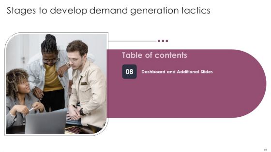 Stages To Develop Demand Generation Tactics Ppt PowerPoint Presentation Complete Deck With Slides