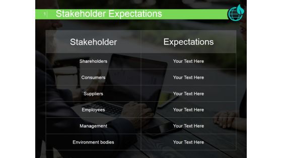 Stakeholder Expectations Ppt PowerPoint Presentation Slide Download