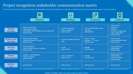Stakeholder Recognition Ppt PowerPoint Presentation Complete Deck With Slides