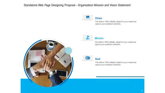 Standalone Web Page Designing Proposal Ppt PowerPoint Presentation Complete Deck With Slides