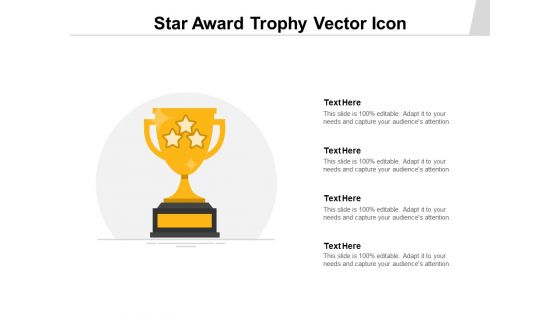 Star Award Trophy Vector Icon Ppt PowerPoint Presentation Icon Aids PDF