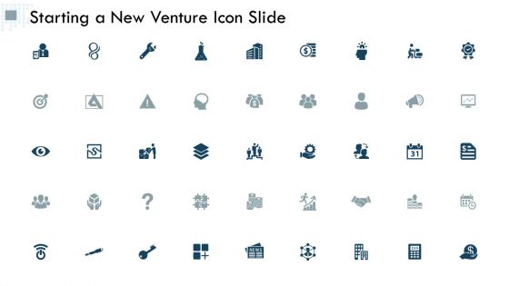 Starting A New Venture Icon Slide Marketing Ppt PowerPoint Presentation Pictures Design Templates