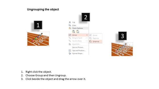 Starting Line Of Race Competition Powerpoint Template