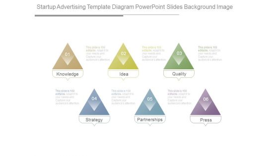 Startup Advertising Template Diagram Powerpoint Slides Background Image