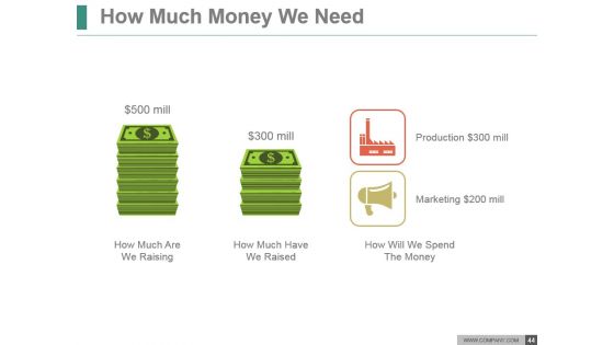 Startup Pitch Deck Raising Money From Investors Ppt Design