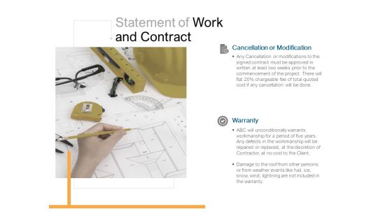 Statement Of Work And Contract Ppt PowerPoint Presentation File Model