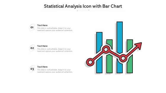 Statistical Analysis Icon With Bar Chart Ppt PowerPoint Presentation File Deck PDF