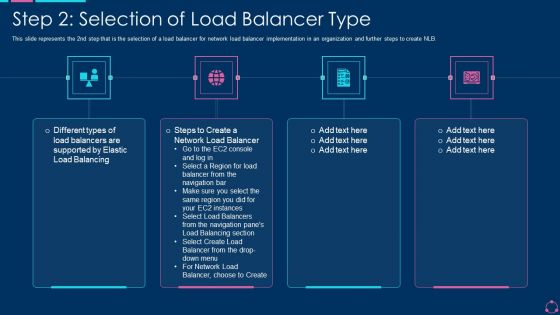 Step 2 Selection Of Load Balancer Type Ppt Gallery Diagrams PDF Step 2 Selection Of Load Balancer Type Ppt Gallery Diagrams PDF