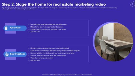Step 2 Stage The Home For Real Estate Marketing Video Summary PDF Step 2 Stage The Home For Real Estate Marketing Video Summary PDF