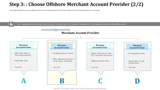 Step 3 Choose Offshore Merchant Account Provider Sales Professional PDF