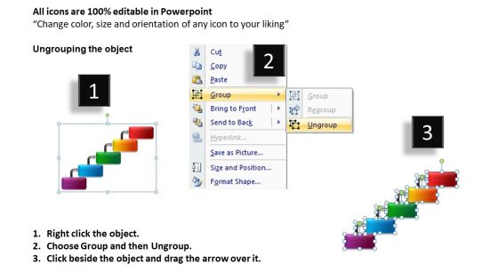 Step Process Flowchart Diagrams PowerPoint Slides