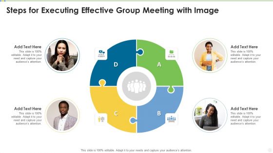 Steps For Executing Effective Group Meeting With Image Clipart PDF Steps For Executing Effective Group Meeting With Image Clipart PDF