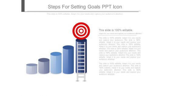 Steps For Setting Goals Ppt Icon