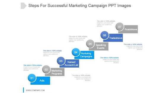 Steps For Successful Marketing Campaign Ppt Images