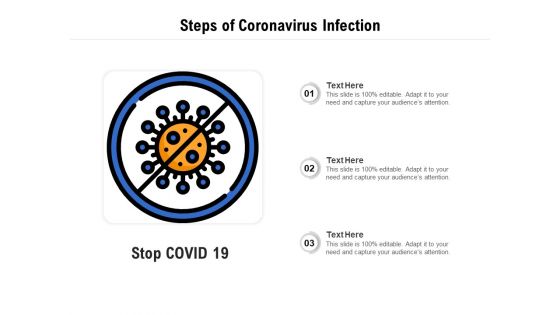 Steps Of Coronavirus Infection Ppt PowerPoint Presentation Layouts Background Image PDF