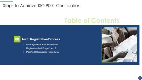 Steps To Achieve ISO 9001 Certification Ppt PowerPoint Presentation Complete With Slides