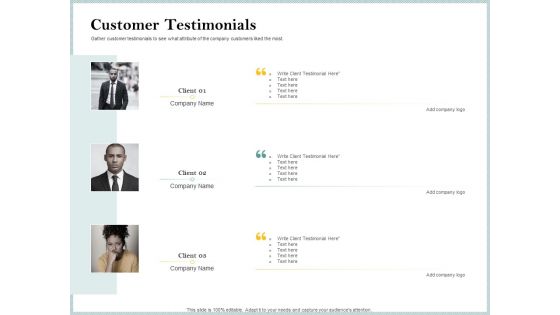 Steps To Create Ultimate Client Experience Customer Testimonials Infographics PDF
