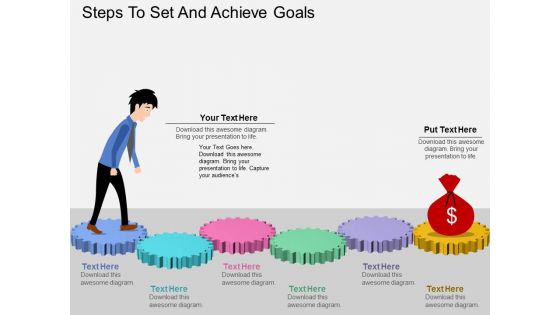 Steps To Set And Achieve Goals Powerpoint Templates