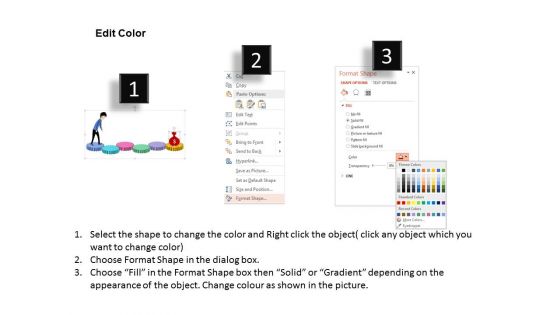Steps To Set And Achieve Goals Powerpoint Templates