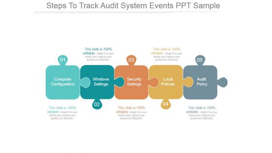 Steps To Track Audit System Events Ppt PowerPoint Presentation Summary Steps To Track Audit System Events Ppt PowerPoint Presentation Summary
