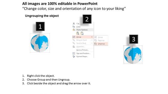 Sticky Notes On Globe Powerpoint Templates