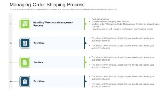 Stock Control System Managing Order Shipping Process Ppt Icon Smartart PDF
