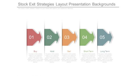 Stock Exit Strategies Layout Presentation Backgrounds