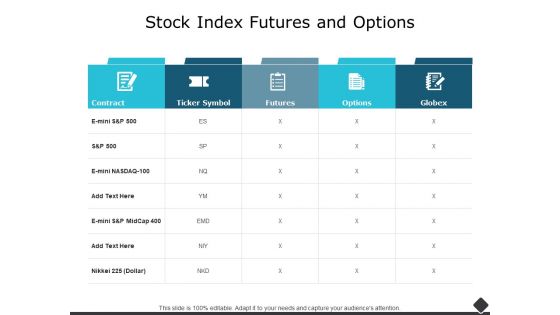 Stock Index Futures And Options Ppt PowerPoint Presentation Outline Skills
